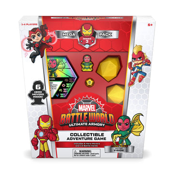 Funko Marvel Battleworld: Series 3 Ultimate protective coveringy Mega Pack - Vision (Styles May Vary)