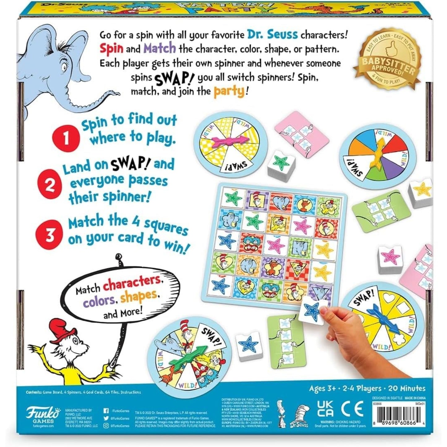 Funko Dr. Seuss Pattern Party Game