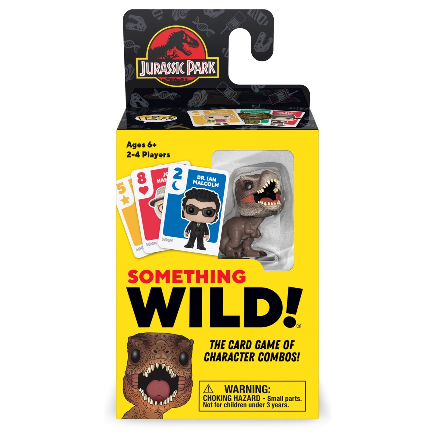 Funko Something Wild! Jurassic Park With T. Rex Pocket Pop! Card Game For 2-4 Players Ages 6 And Up