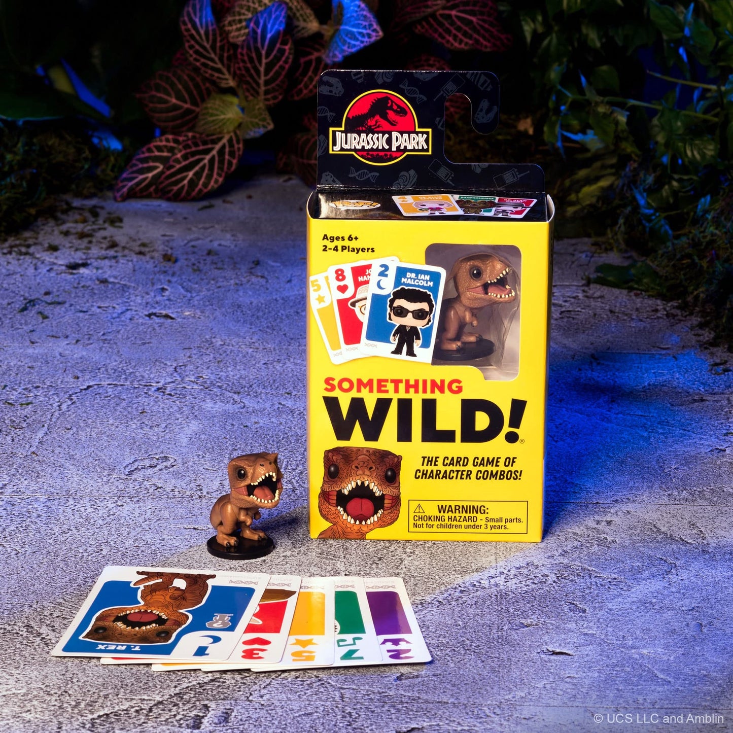 Funko Something Wild! Jurassic Park With T. Rex Pocket Pop! Card Game For 2-4 Players Ages 6 And Up