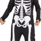 Boys Skele Jumpsuit Child Halloween Costume Size Small 4-6