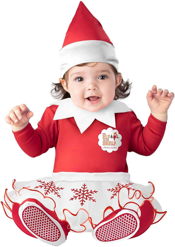 Elf On The Shelf Baby Girl Elf Infant Costume  0-6M