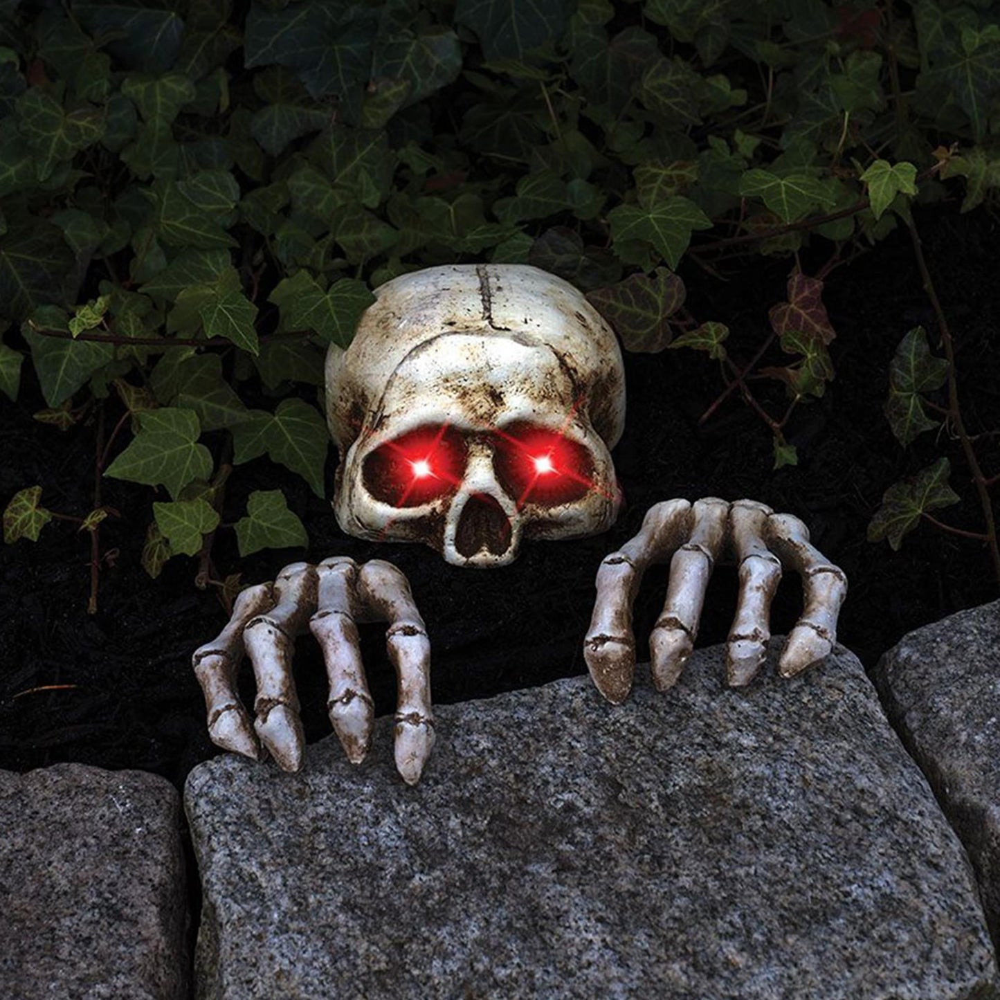 Light-Up Skele-Peeper Grave Breaker Halloween Decor