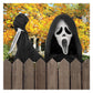 ghost Face Fence Face Halloween Decor