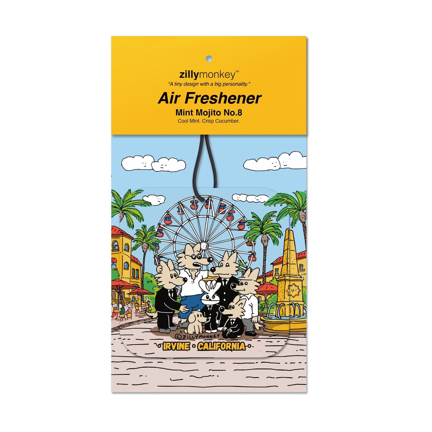 ZillyTales Air Freshener - Mint Mojito No. 8: The Civic Slicks, Irvine