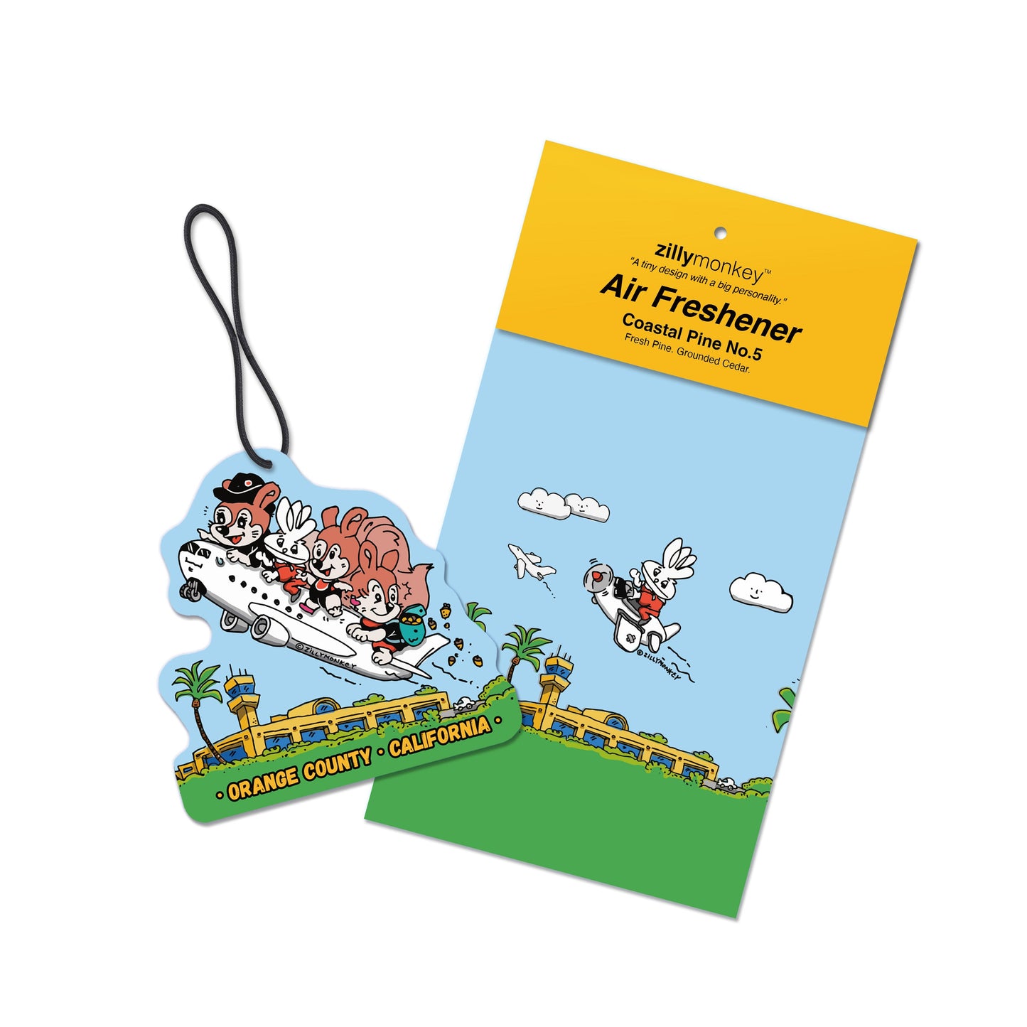 ZillyTales Air Freshener - Coastal Pine No. 5: Runway Rumble, Orange County