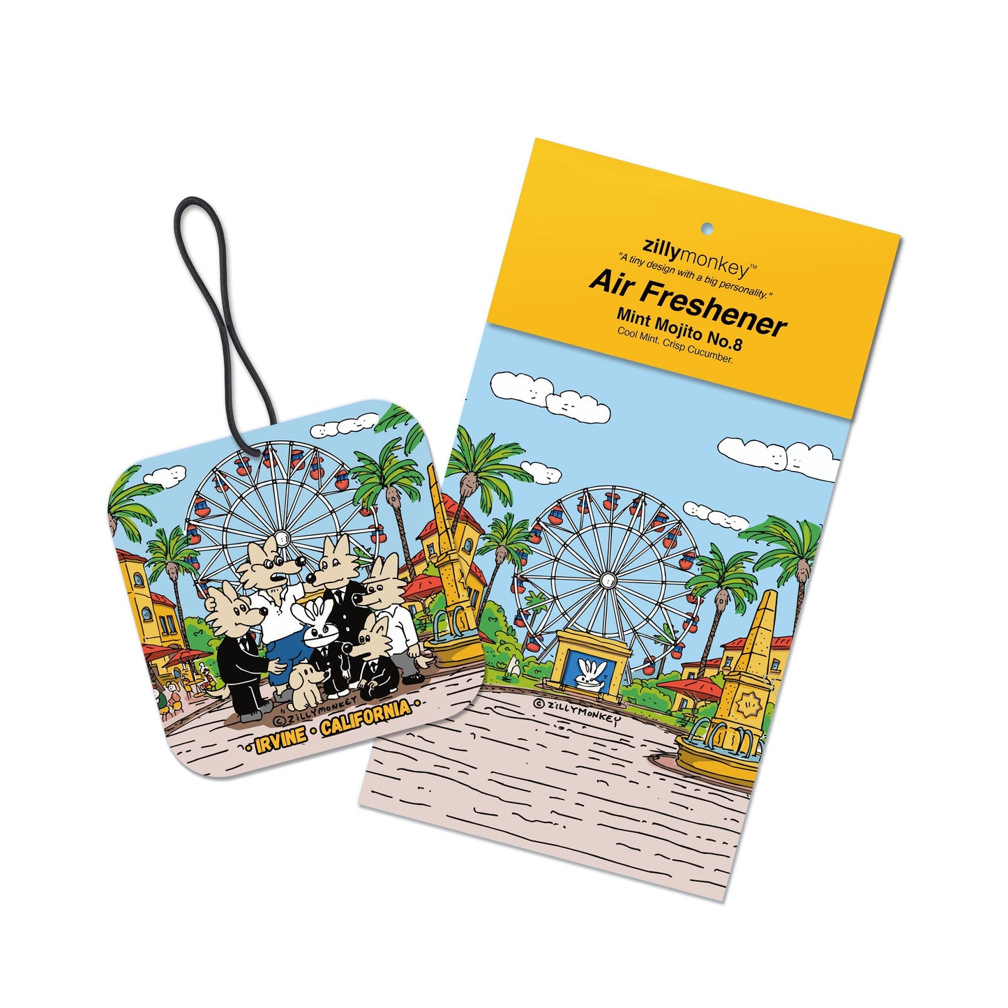 ZillyTales Air Freshener - Mint Mojito No. 8: The Civic Slicks, Irvine