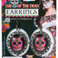 Day Of The Dead Skull Pink Costume Earrings