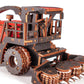 Red Forage Harvester FS80 Pro — Mechanical Wooden Model, 181 Pieces