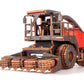 Red Forage Harvester FS80 Pro — Mechanical Wooden Model, 181 Pieces