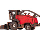 Red Forage Harvester FS80 Pro — Mechanical Wooden Model, 181 Pieces
