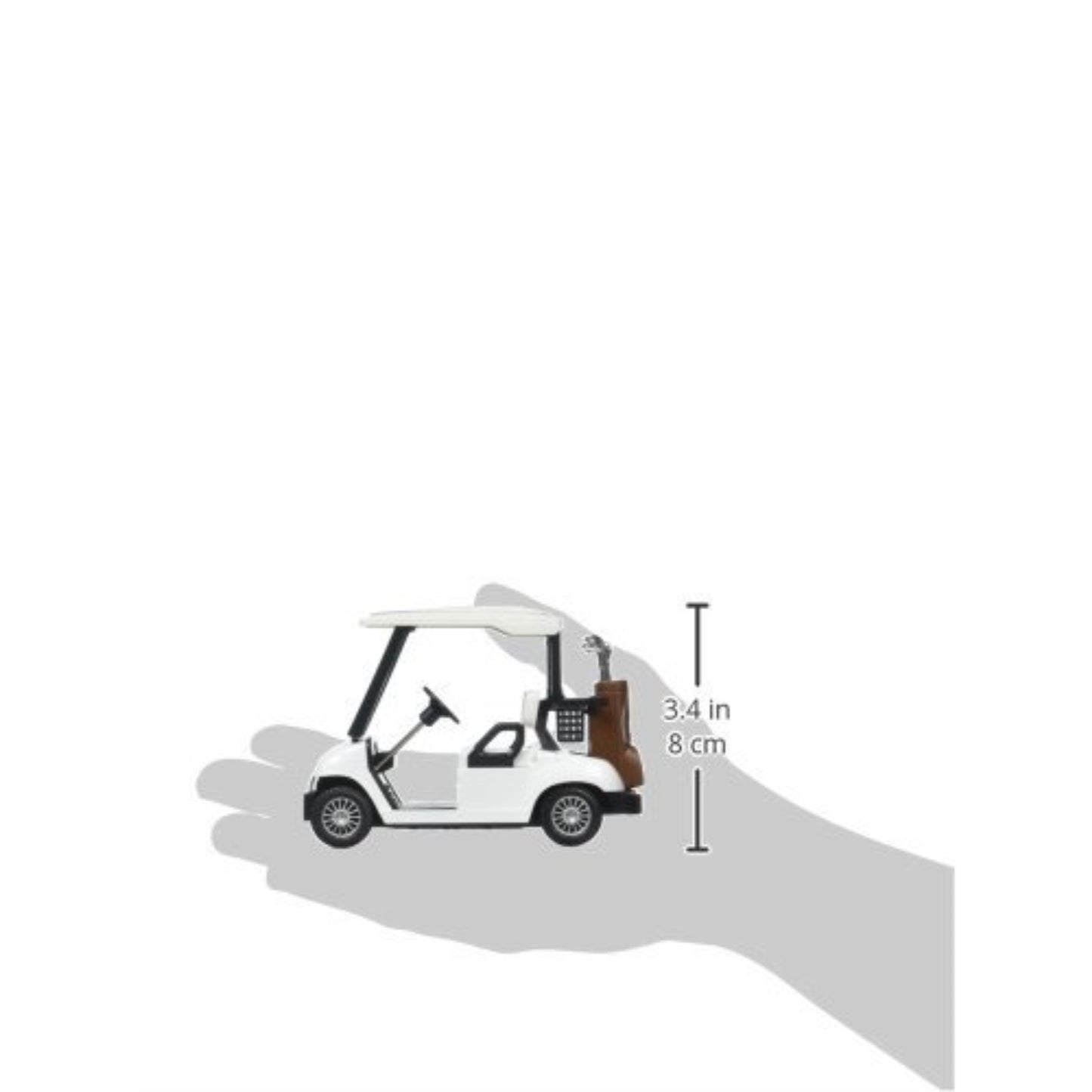 Kinsfun Golf Cart 4 Die Cast Metal Model Pullback Action Toy