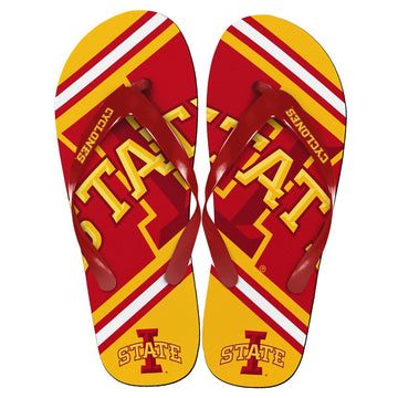 Iowa State Cyclones Unisex Big Logo Flip Flops Small (W 7-8)