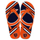 Chicago Bears Nfl Unisex Big Logo Flip Flops Medium (W 9-10/M 7-8)