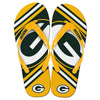 Green Bay Packers Nfl Unisex Big Logo Flip Flops X-Small (W 5-6)