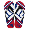 New York Giants Nfl Unisex Big Logo Flip Flops Small (W 7-8)
