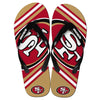 San Francisco 49Ers Nfl Unisex Big Logo Flip Flops Small (W 7-8)