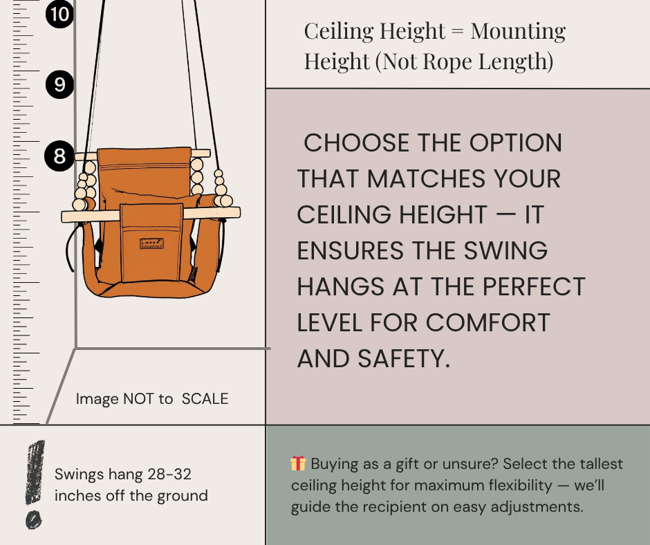 Indoor High Back Baby & Toddler Swing- Swiss Cross