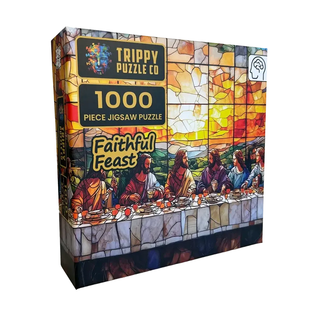 Faithful Feast 1000 Piece Jigsaw Puzzle Trippy