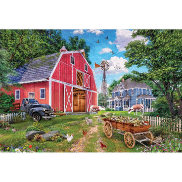 Family Farm 550 Piece Jigsaw Puzzle in Tin Eurographics