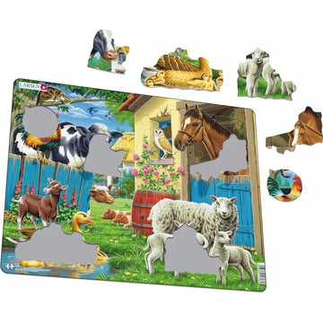 Farm Animals 23 Piece Tray Jigsaw Puzzle Larsen