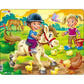 Farm Kids with Pony 16 Piece Tray Jigsaw Puzzle Larsen