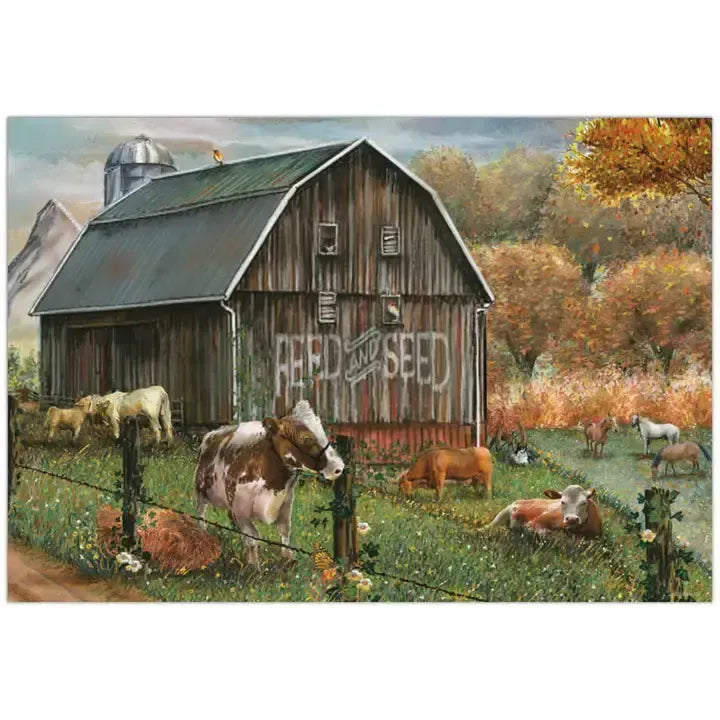 Feed & Seed Farm 1000 Piece Jigsaw Puzzle Crown Point
