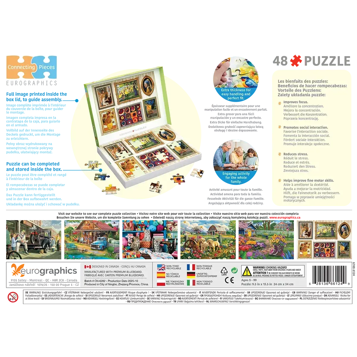 Fine Art Gallery Wall 48 Connecting Pieces Jigsaw Puzzle Eurographics