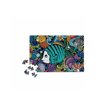Fish Doodle 150 Piece Mini Jigsaw Puzzle Micro Puzzles