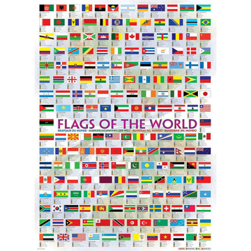 Flags of the World 1000 Piece Jigsaw Puzzle Eurographics