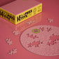 Flat Pink Grapefruit 81 Piece Round Jigsaw Puzzle Le Puzz