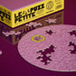 Flat Plum 81 Piece Round Jigsaw Puzzle Le Puzz