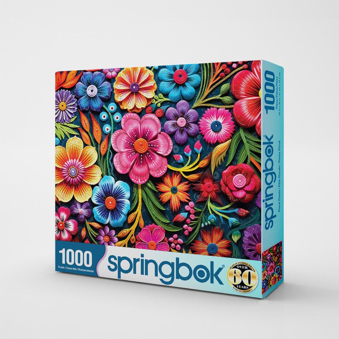 Floral Fiesta 1000 Piece Jigsaw Puzzle Springbok