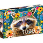 Floral Raccoon 1000 Piece Jigsaw Puzzle Enjoy