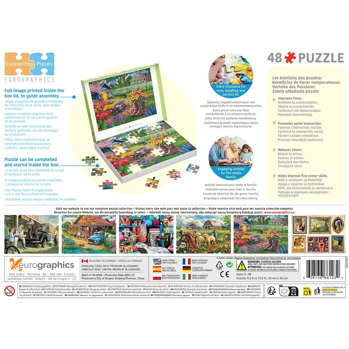 Flower Boots 48 Connecting Pieces Jigsaw Puzzle Eurographics