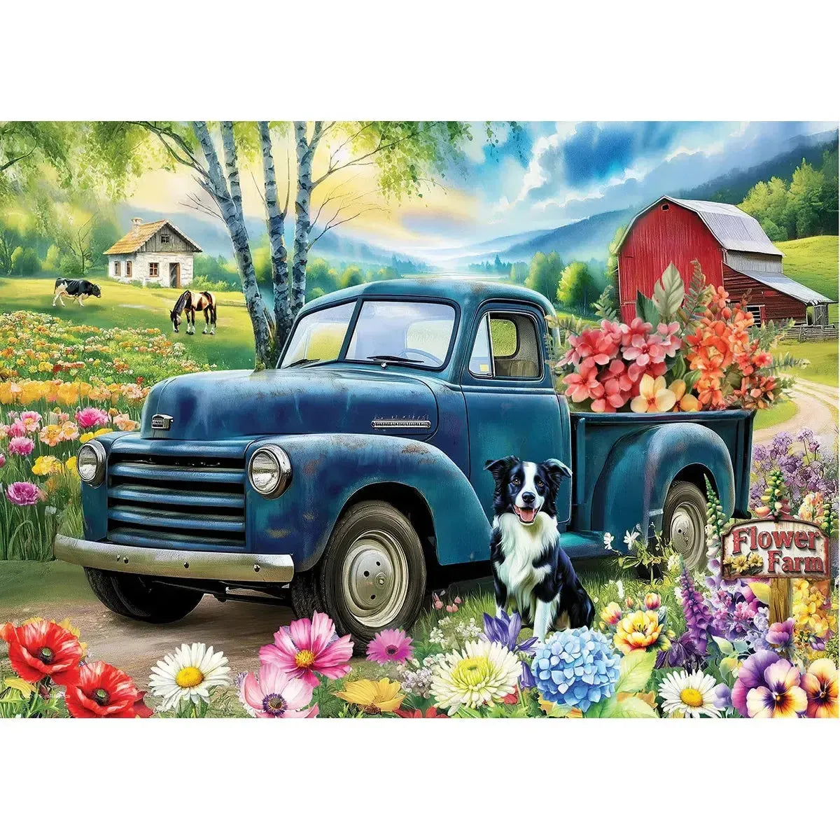Flower Farm 104 Connecting Pieces Jigsaw Puzzle Eurographics