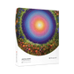Flower Mandala by Justin Lovato 500 Piece Round Jigsaw Puzzle Pomegranate