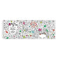 Flowers In Your Hair Color-In 1000 Piece Panoramic Jigsaw Puzzle Galison
