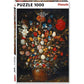 Flowers in a Wooden Vessel 1000 Piece Jigsaw Puzzle Piatnik
