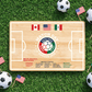 Soccer Pitch Serving Board | Maple Wood Charcuterie Platter, Watch Party Tray, USA Made