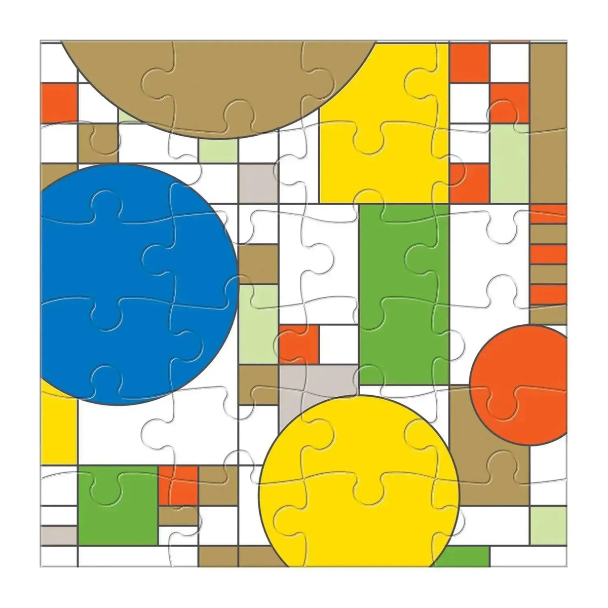 Frank Lloyd Wright Set of 6 25 Piece Wood Jigsaw Puzzle Galison