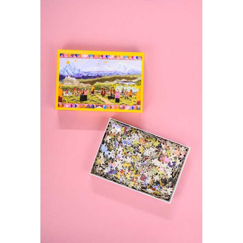 Free Tibet Quilt 1000 Piece Jigsaw Puzzle C&T