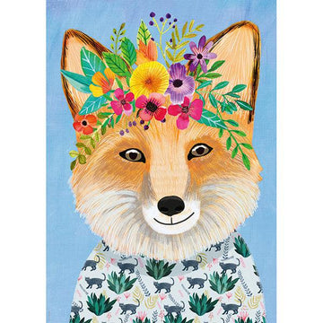 Friendly Fox Floral Friends 1000 Piece Jigsaw Puzzle Heye