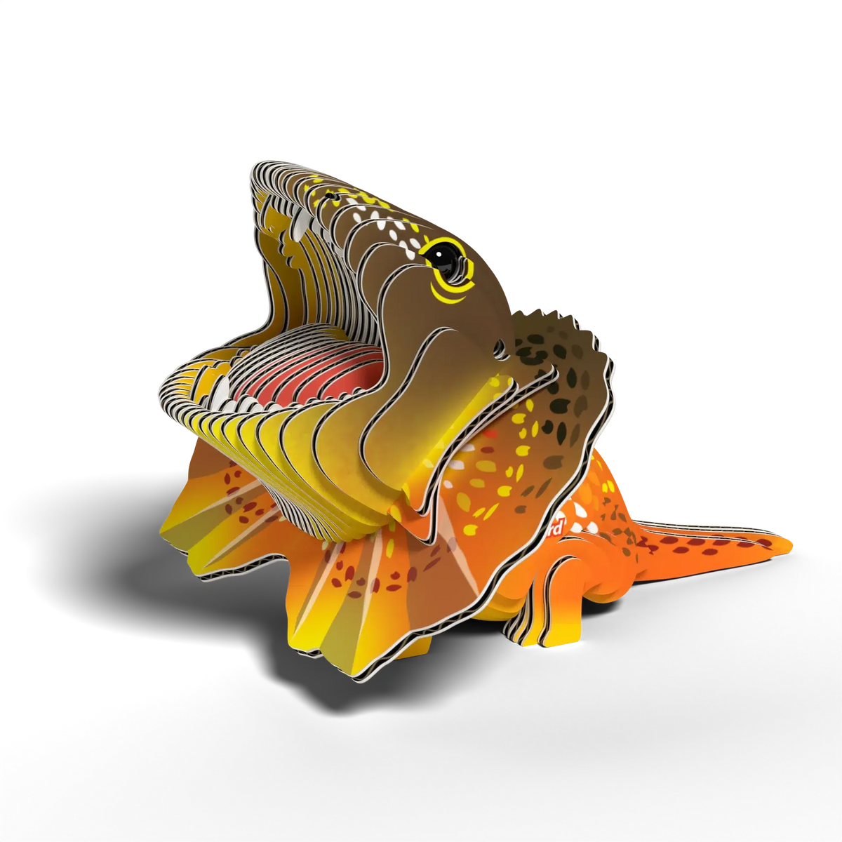 Frilled Lizard 3D Cardboard Model Kit Eugy