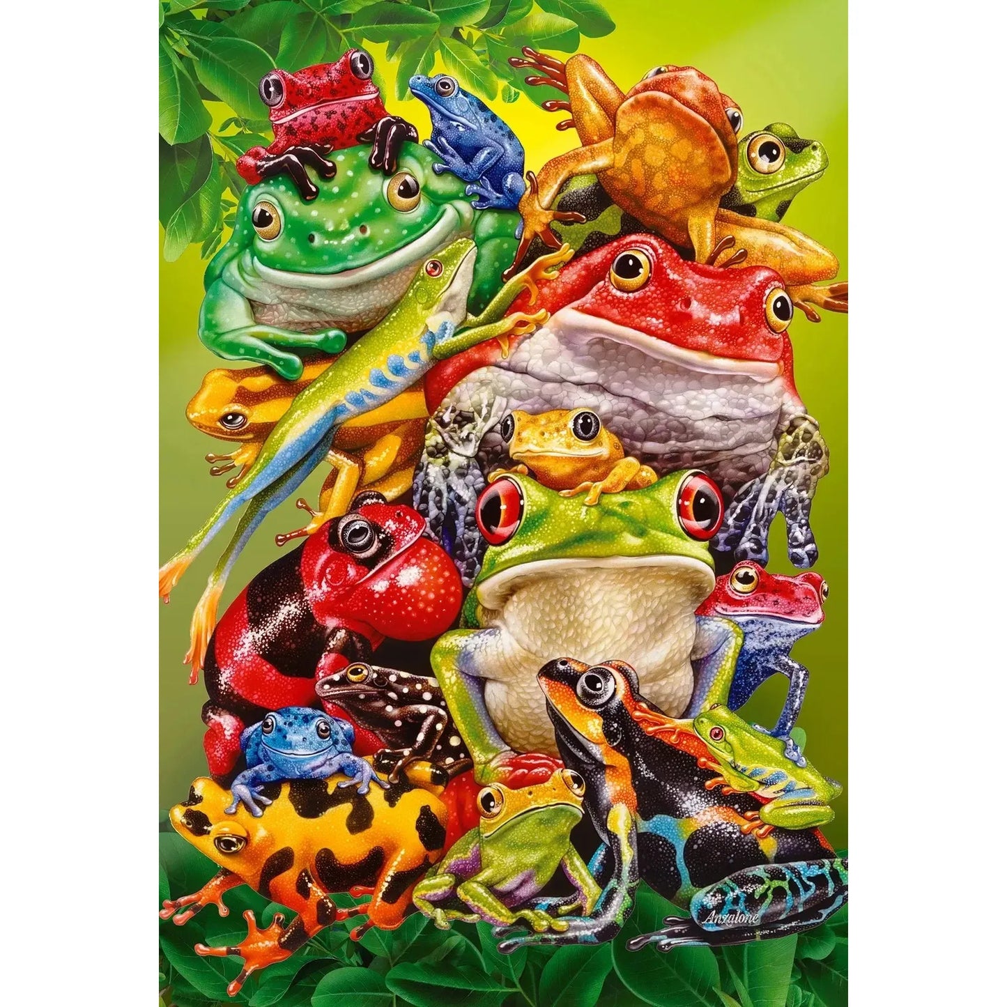Frog Business 100 Large Piece Jigsaw Puzzle Cobble Hill