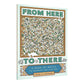 From Here to There: A Book of Mazes to Wander and Explore Chronicle