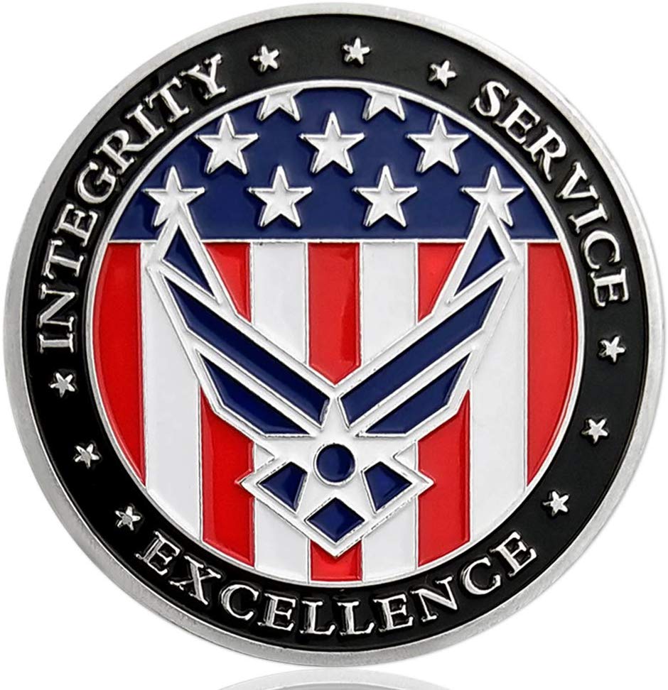 US Air Force Oath of Enlistment Challenge Silver Coin