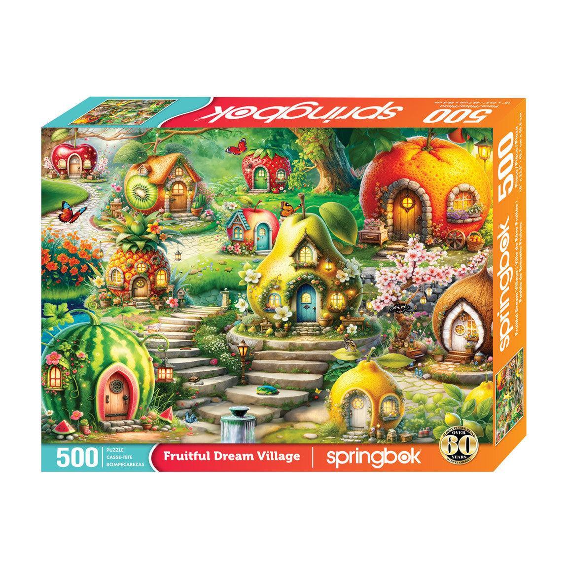 Fruitful Dream Village 500 Piece Jigsaw Puzzle Springbok