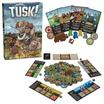 Gale Force 9 Tusk! Surviving The Ice Age - Strategy Board Game, Ages 10+, 30-60 Min, 2-4 Players