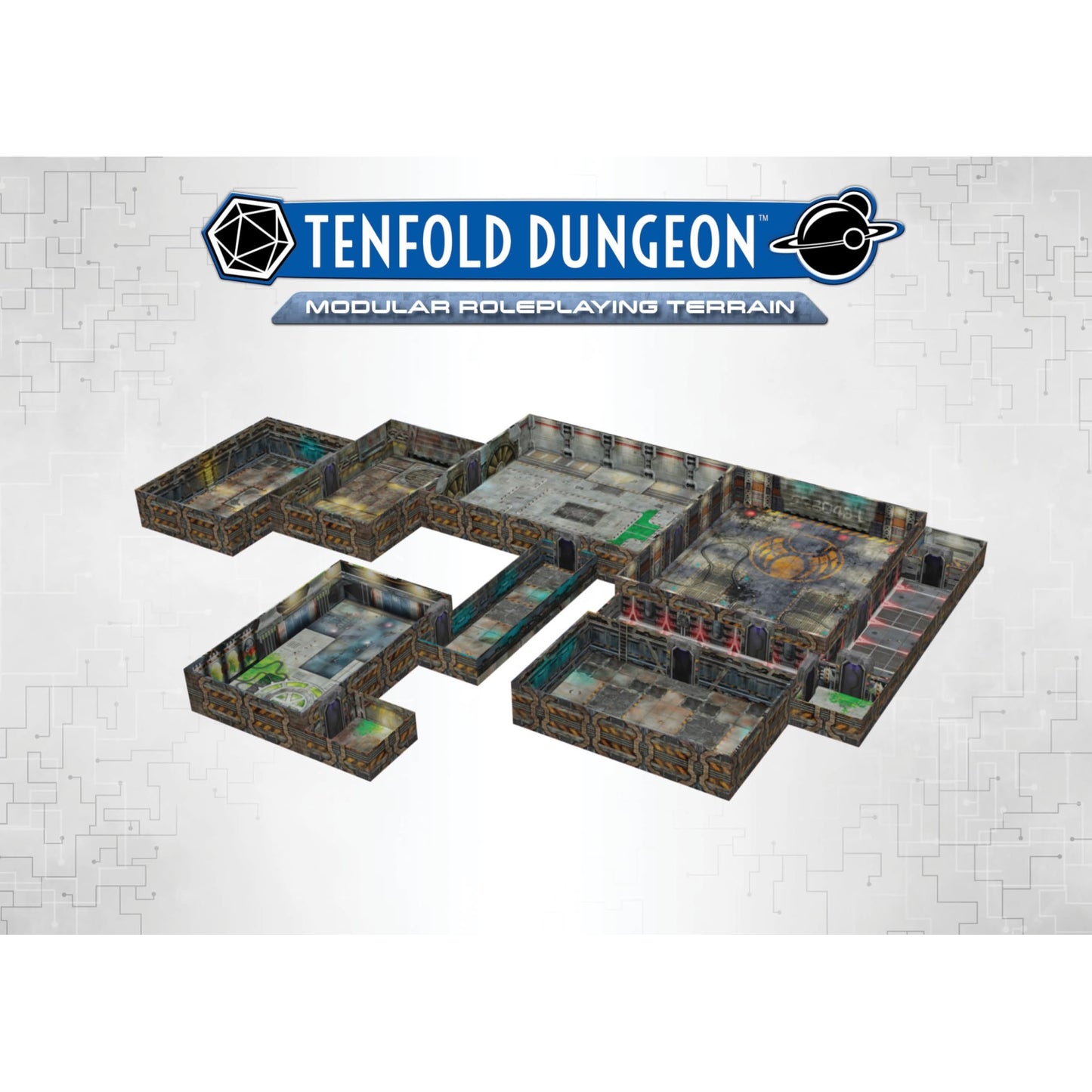 Gale Force Nine Tenfold Dungeon: Daedalus Station Board Game, Cardboard, Green, Model GF9TFD09